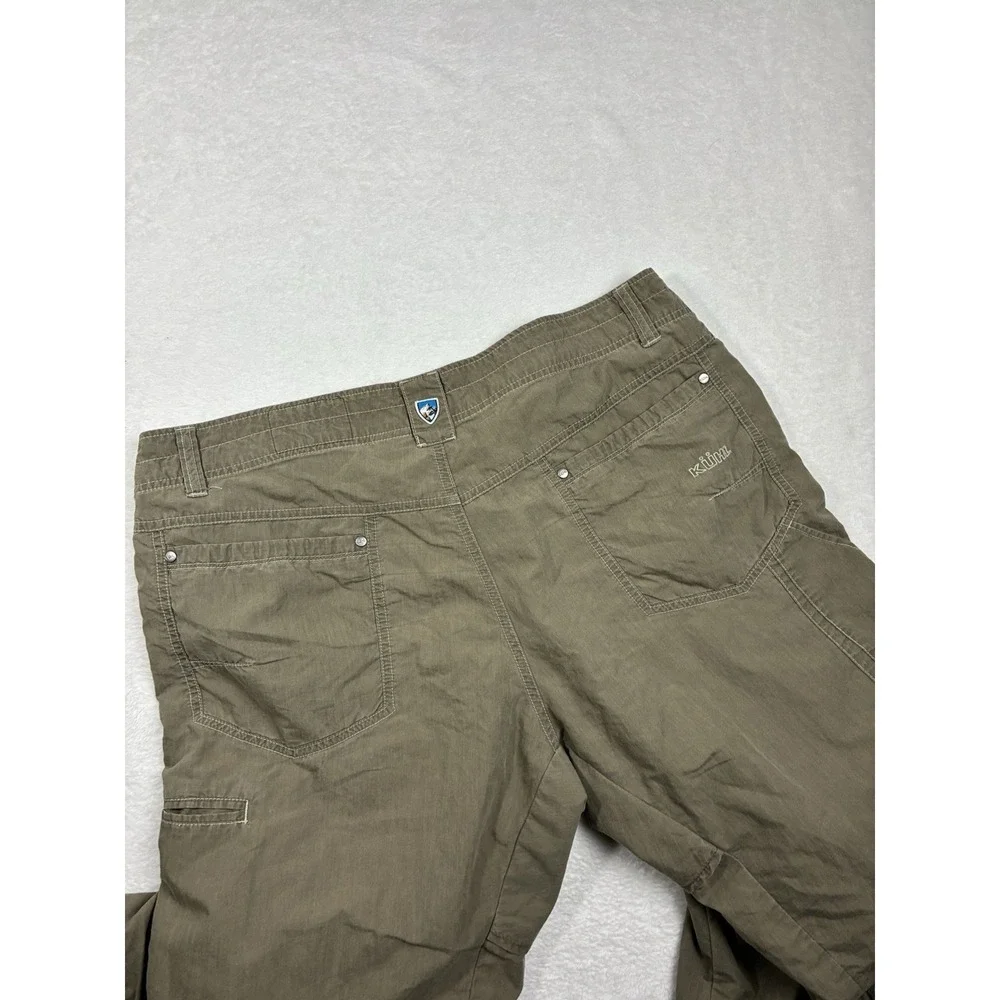 KÜHL Men's Khaki Outdoor Pants 38x32 Hiking Tactical Workwear Cotton Nylon